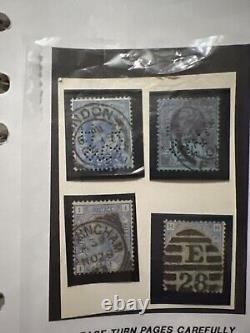 Lot de timbres de Grande-Bretagne avec un penny black, 22 penny rouges et plus encore