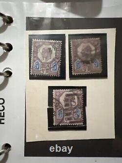 Lot de timbres de Grande-Bretagne avec un penny black, 22 penny rouges et plus encore