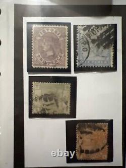 Lot de timbres de Grande-Bretagne avec un penny black, 22 penny rouges et plus encore