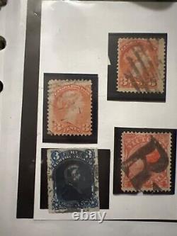 Lot de timbres de Grande-Bretagne avec un penny black, 22 penny rouges et plus encore