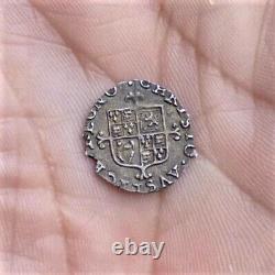 Martelé Charles II Penny D’argent