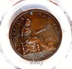 Nd(1928) Grande-bretagne George V (edward Vii) Médaille De Bronze Pcgs Ms64 Brown
