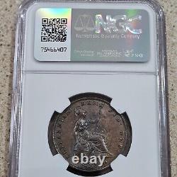 Pièce de monnaie de Grande-Bretagne de 1855 de 1/2 penny NGC encapsulée et évaluée MS63 BN Cuivre Demi-penny