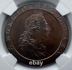 Pièce de un penny NGC MS63 BN Grande-Bretagne Royaume-Uni 1797 SOHO