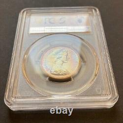Pr66bn 1973 Royaume-uni Grande-bretagne 2 Pence, Pcgs Secure- Rainbow Toned Proof