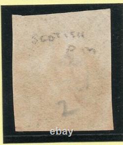 Qv 1840 Sg2 Penny Plaque Noire 2 (b D) Avec 4 Grandes Marges Et Super Rouge M X