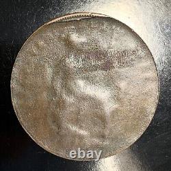 Rare 1825 Grande-Bretagne George IV Demi-Penny Erreur de Coin à Planchette Divisée