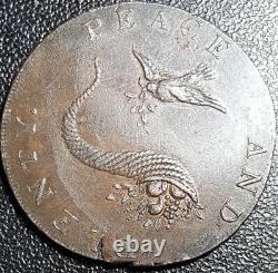 Rare Unc Condor Token Grande-bretagne 1790 Norwich Paix Et Beaucoup De Demi-penny