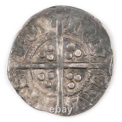 Richard Ii, Silver Half Penny, Style Intermédiaire, 1377-99