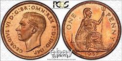 Royaume-Uni Grande-Bretagne, Preuve 1d 1 Penny 1937 Pcgs Pr 64 Rd (10), Rare