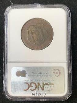 Tonned 1796 Grande-bretagne 1/2 Penny Wiltshire Devizes Ngc Token Ms63 Rb