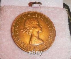 Très Rare One Penny Coin 1967 Elizabeth II Bon État