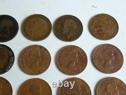 Un Penny Grande-bretagne 1897 1967 S Collectible Coin 16 Pièces