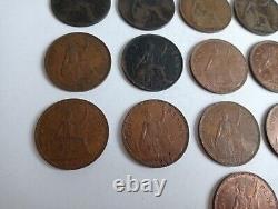 Un Penny Grande-bretagne 1897 1967 S Collectible Coin 16 Pièces